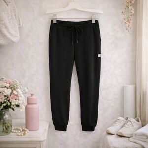 Frank & Oak Black Cargo Joggers Lounge Pants NWOT Soft Minimalist S M Athleisure